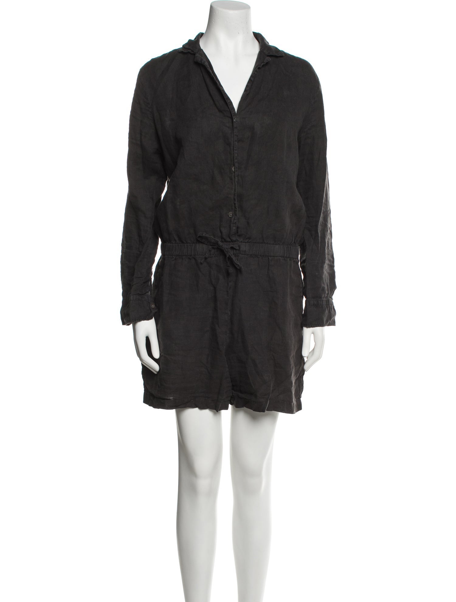 James Perse Linen V-Neck Romper