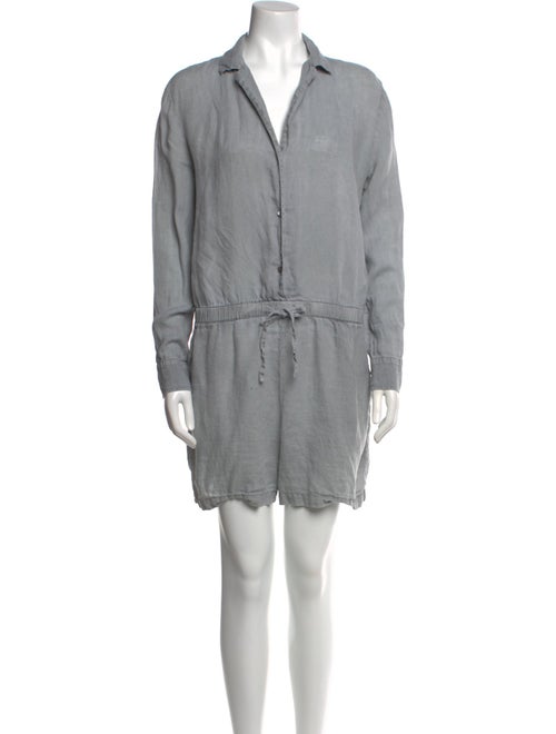 James Perse Linen V-Neck Romper