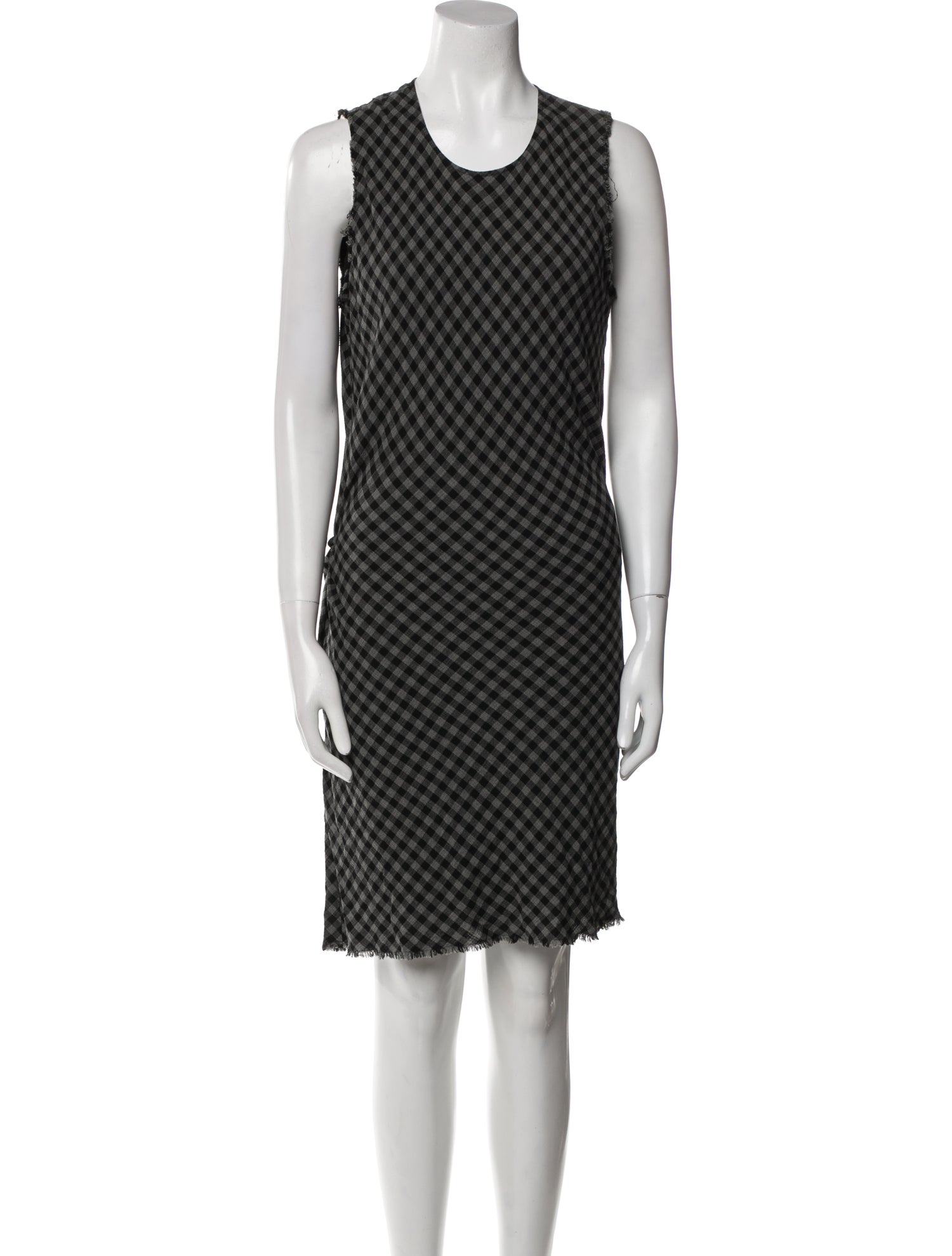 James Perse Plaid Print Mini Dress