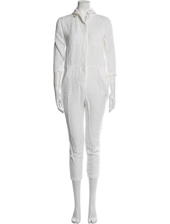 James Perse Linen V-Neck Jumpsuit