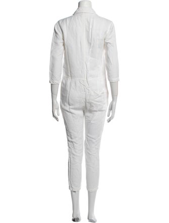 James Perse Linen V-Neck Jumpsuit