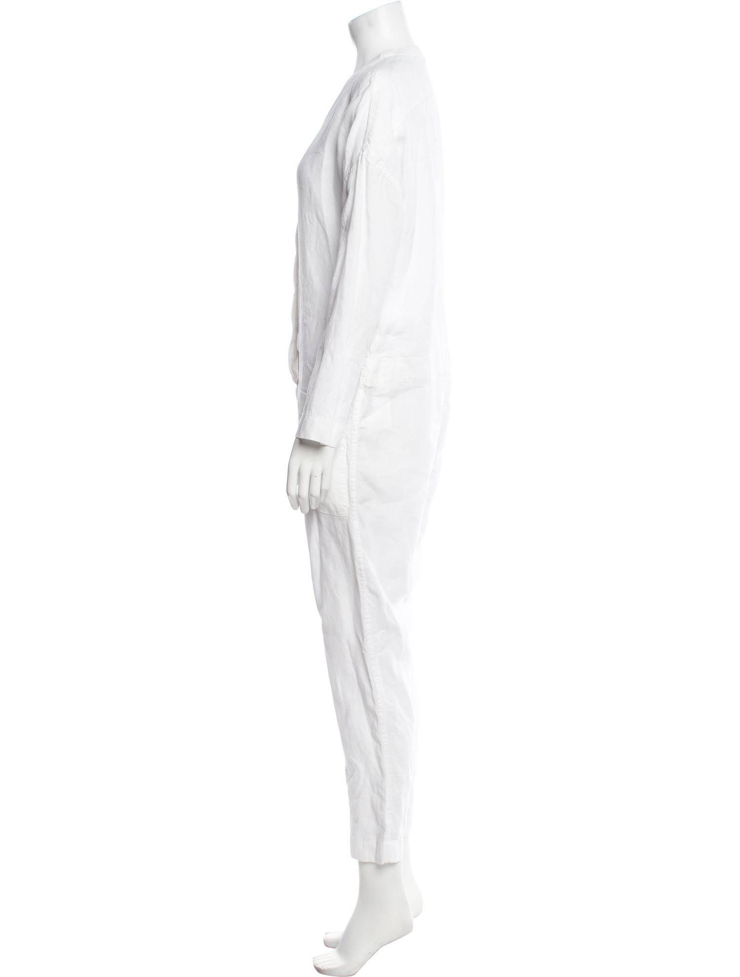 James Perse Linen Crew Neck Jumpsuit