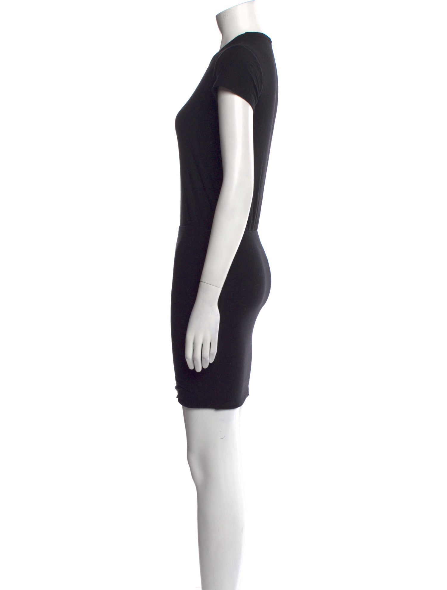 James Perse Crew Neck Mini Dress - Black Dresses, Clothing - WJP71904 | The  RealReal