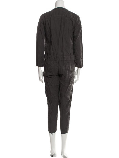 James Perse Linen V-Neck Jumpsuit