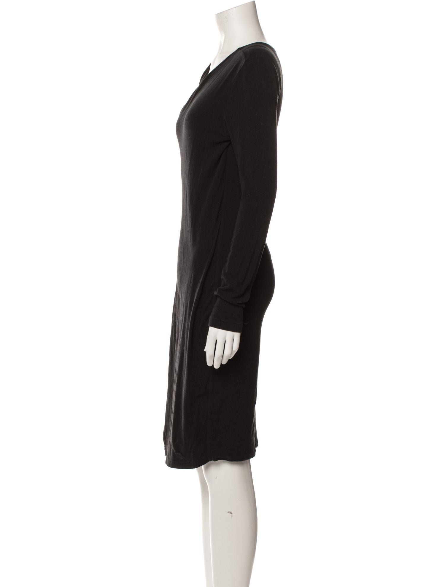 James Perse V-Neck Knee-Length Dress