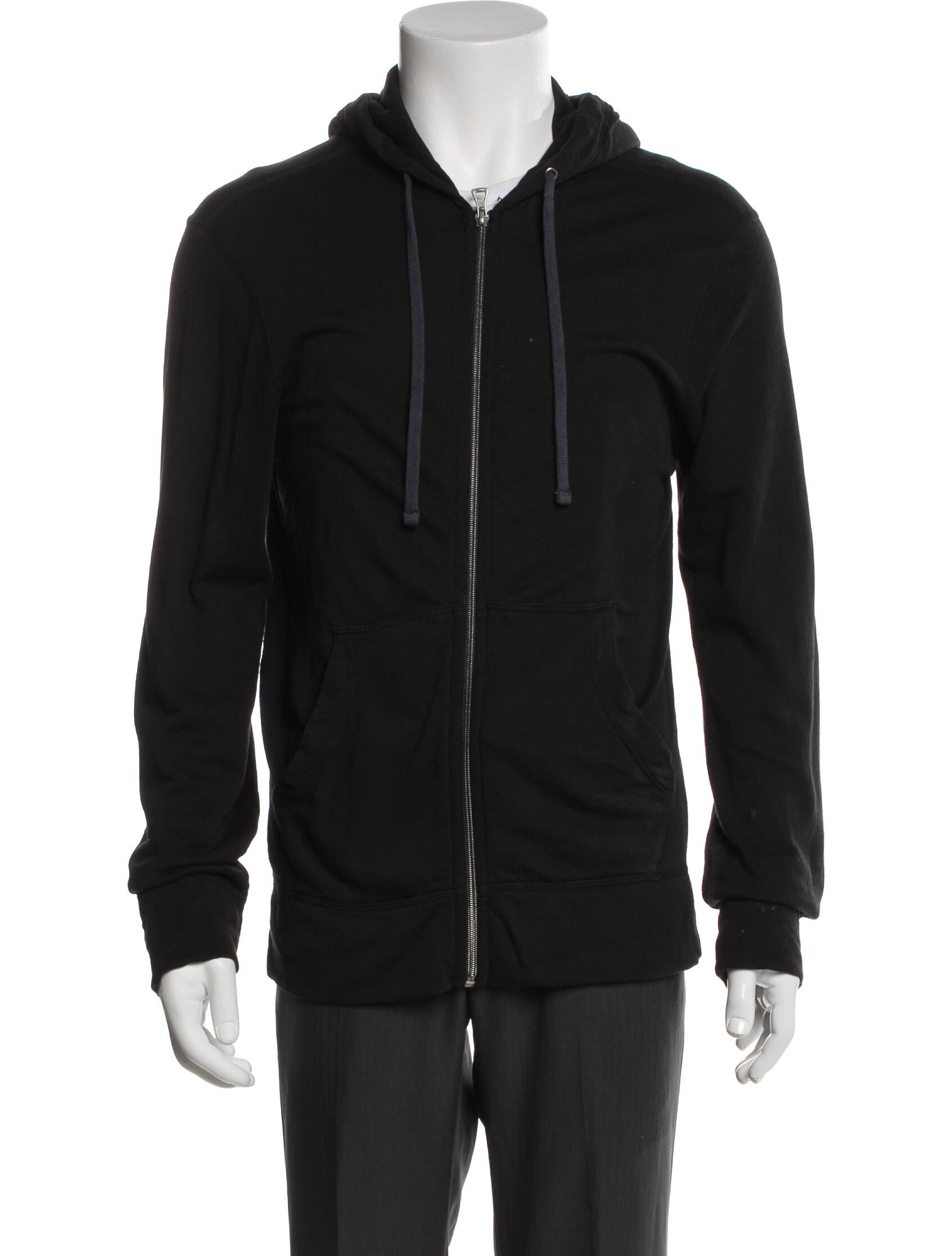 James Perse V-Neck Long Sleeve Hoodie
