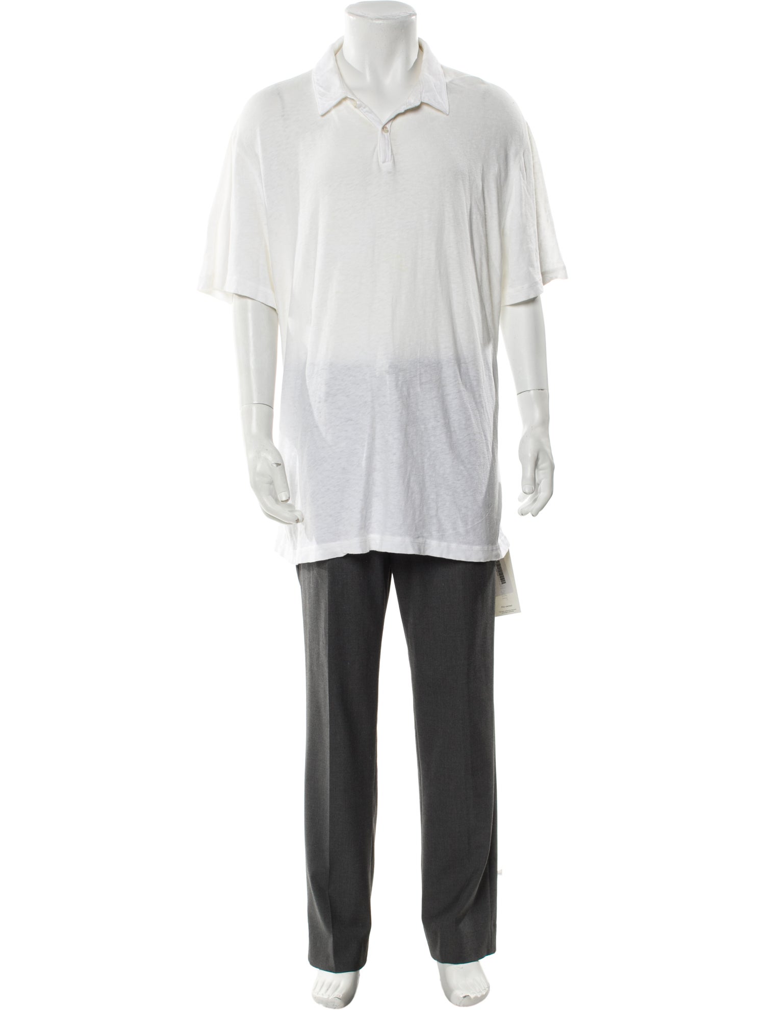 James Perse Collar Short Sleeve Polo Shirt