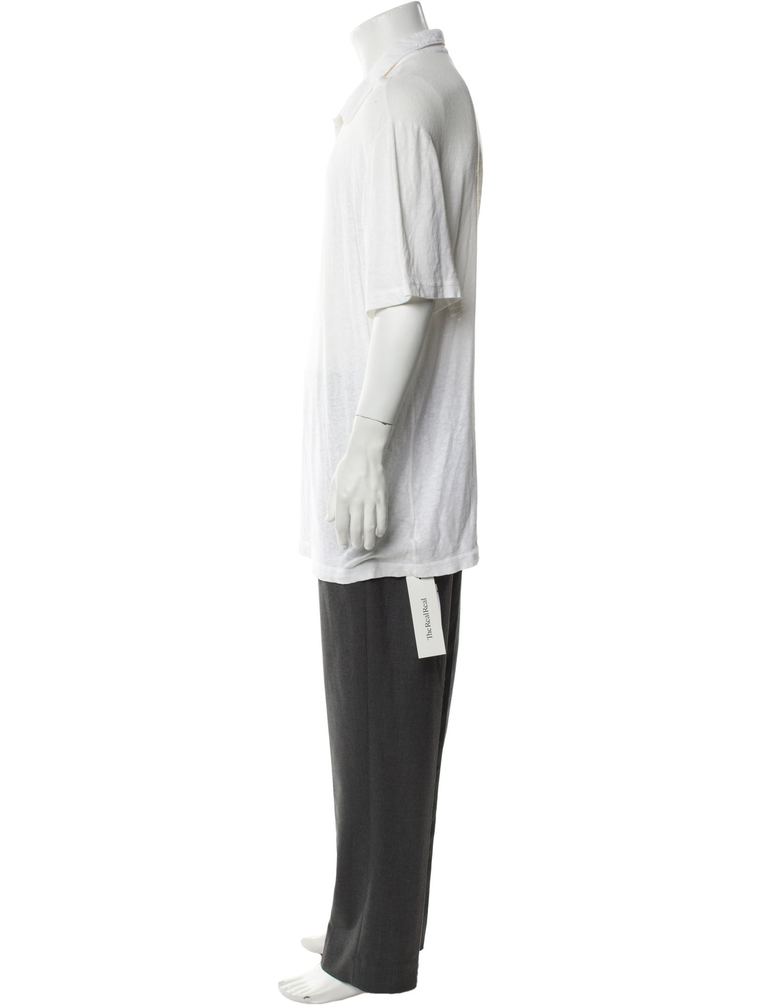 James Perse Collar Short Sleeve Polo Shirt