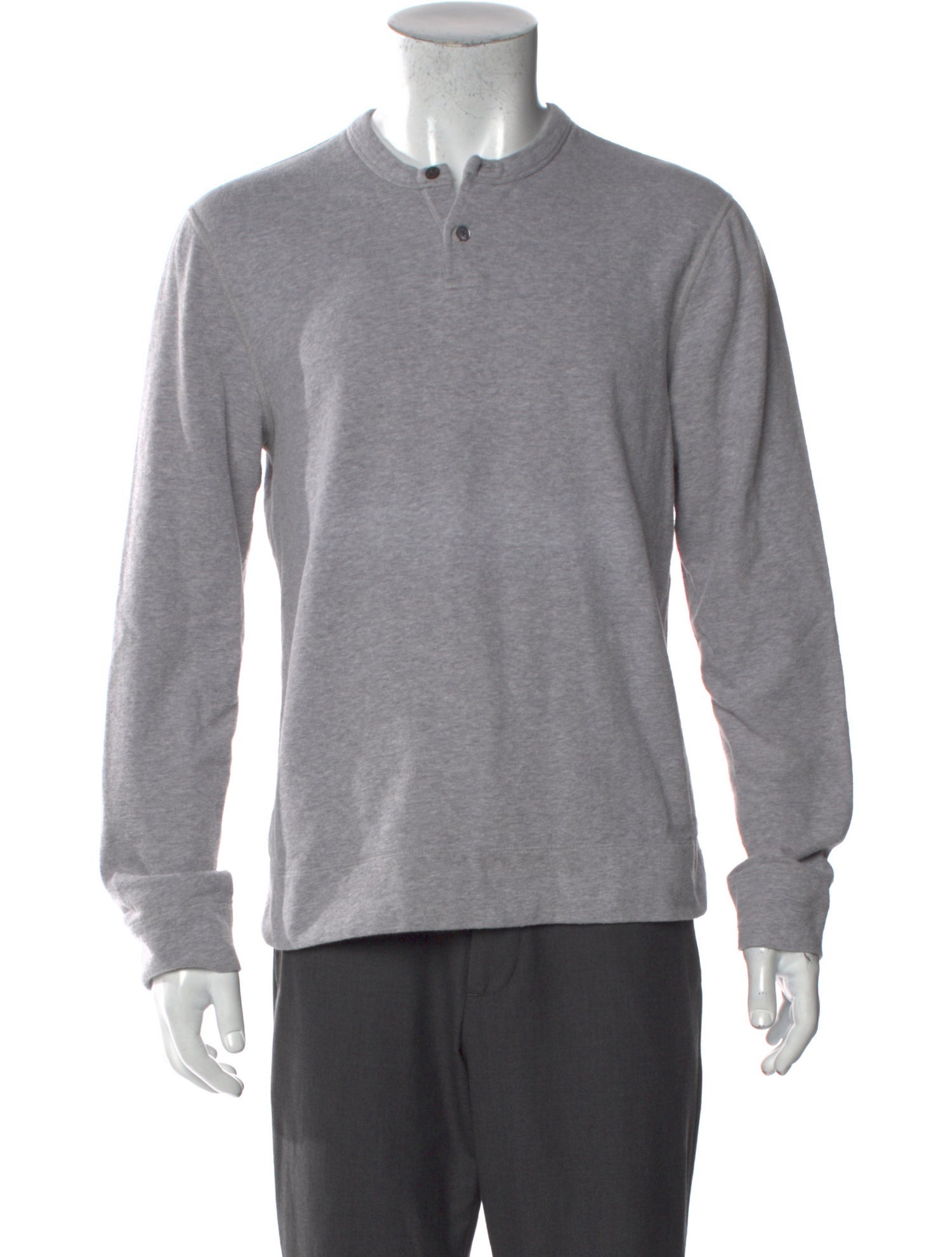 James Perse Crew Neck Long Sleeve Polo Sweater