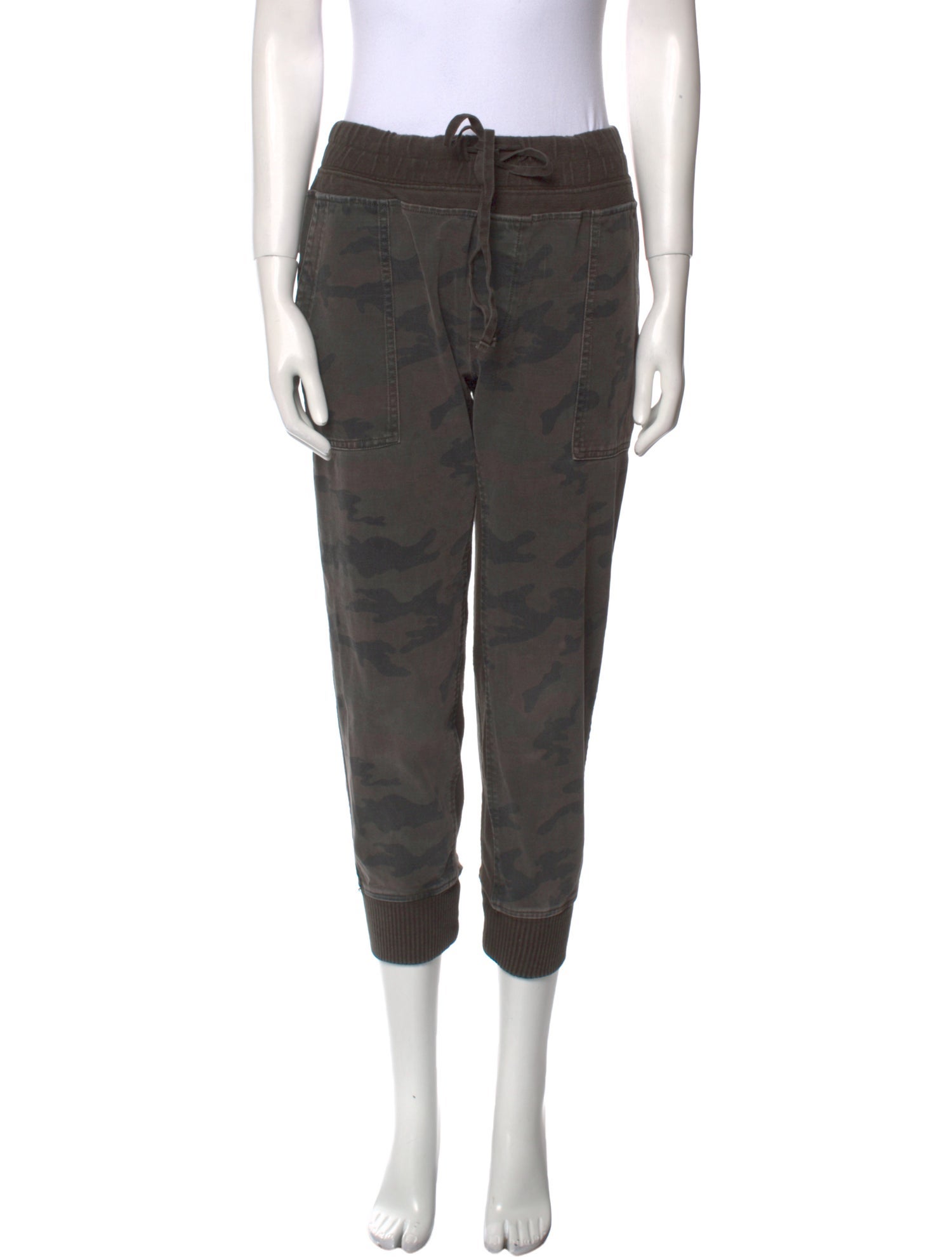 James Perse Camouflage Print Skinny Leg Pants