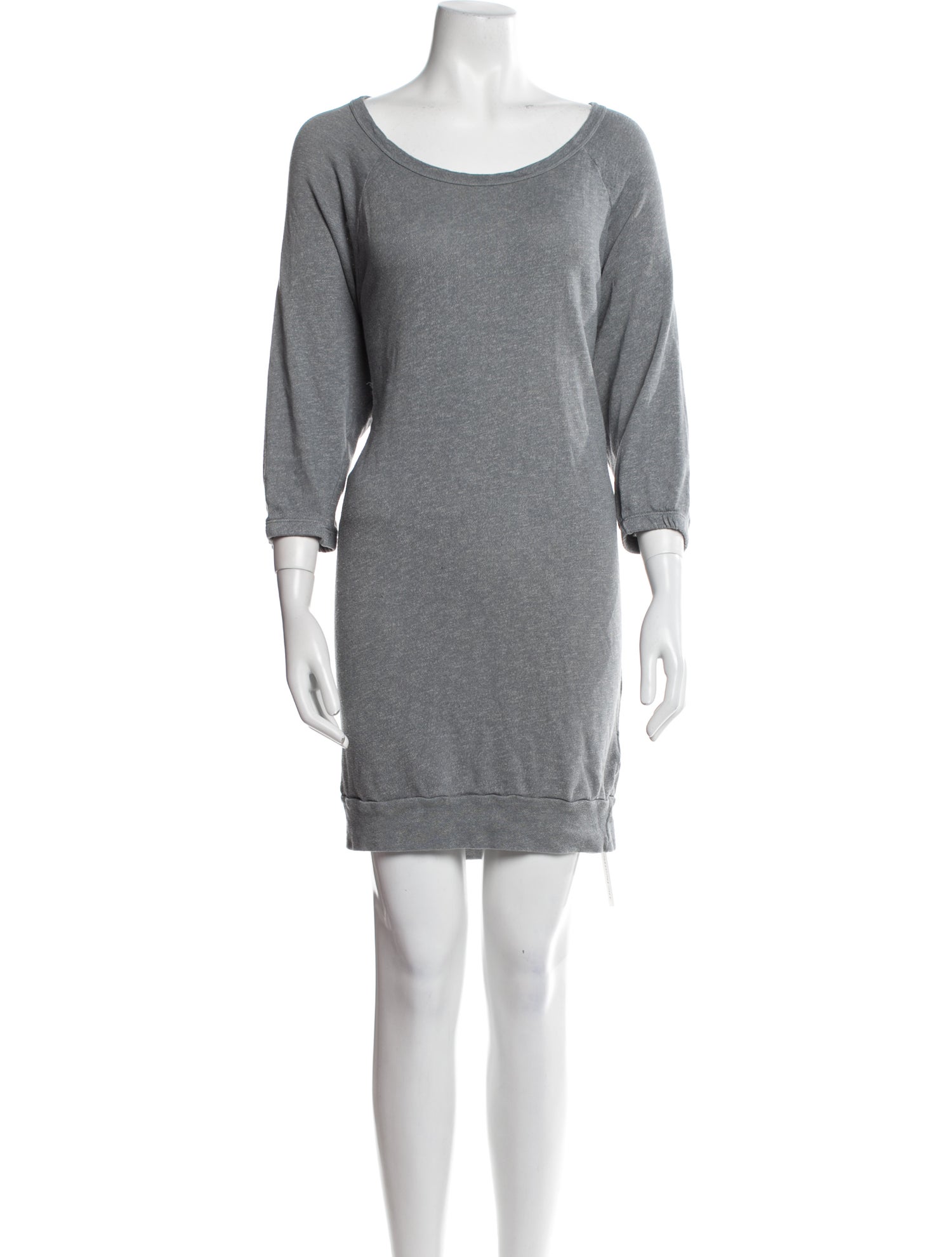 James Perse Bateau Neckline Mini Dress