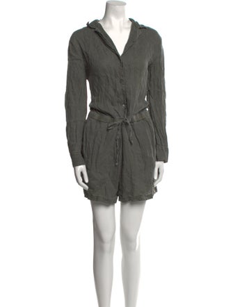 James Perse Linen V-Neck Romper
