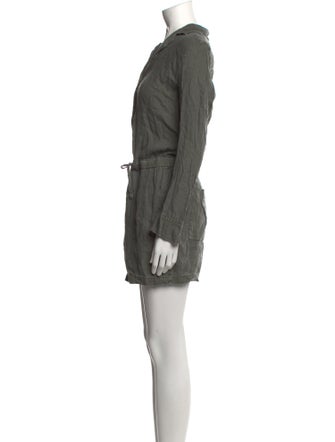 James Perse Linen V-Neck Romper
