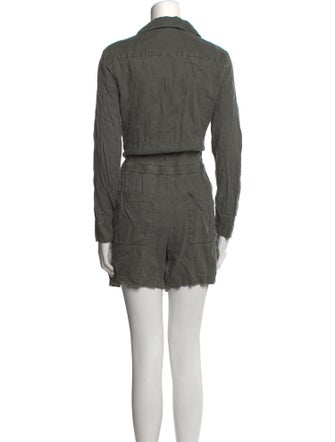 James Perse Linen V-Neck Romper