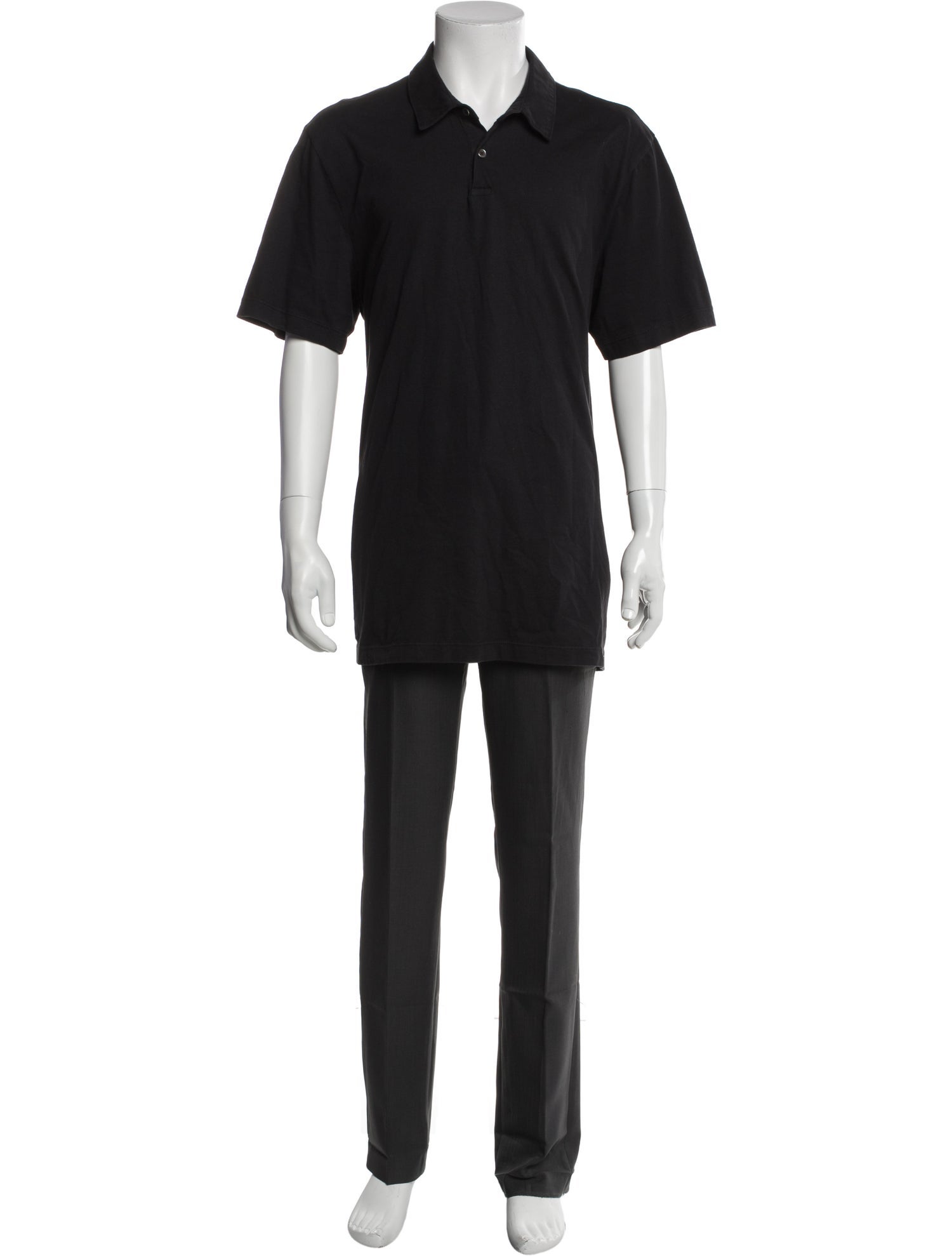 James Perse Crew Neck Short Sleeve Polo Shirt