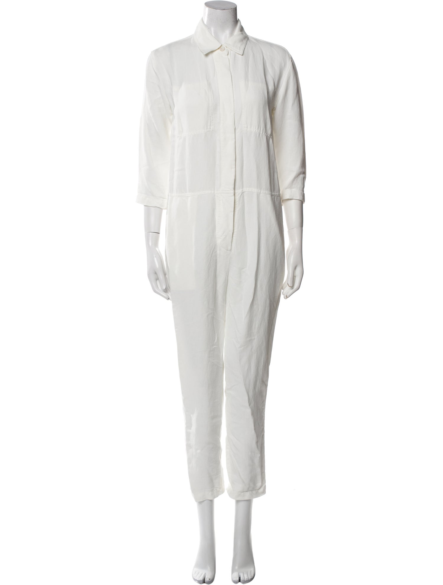 James Perse Linen Mock Neck Jumpsuit w/ Tags