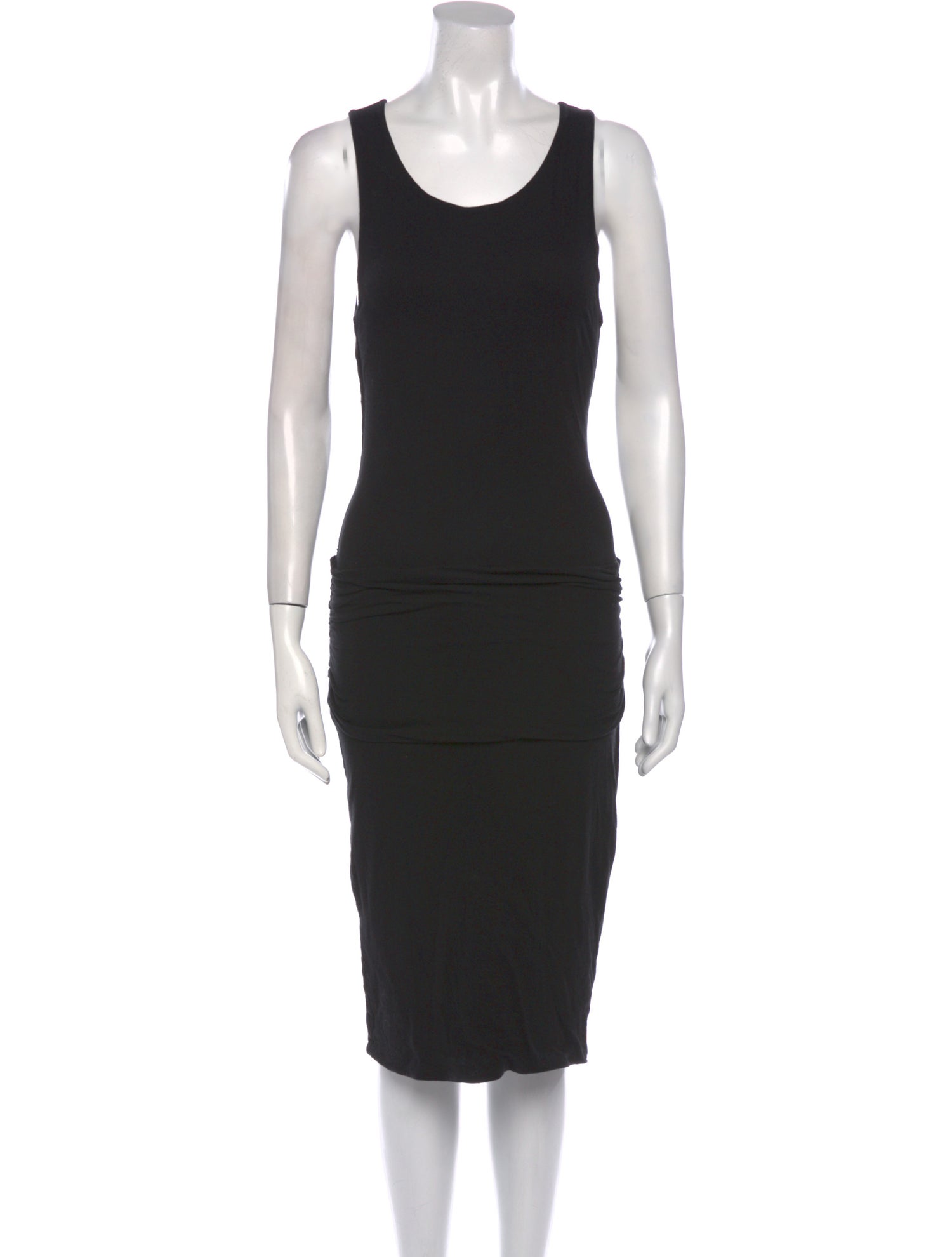 James Perse Scoop Neck Midi Length Dress