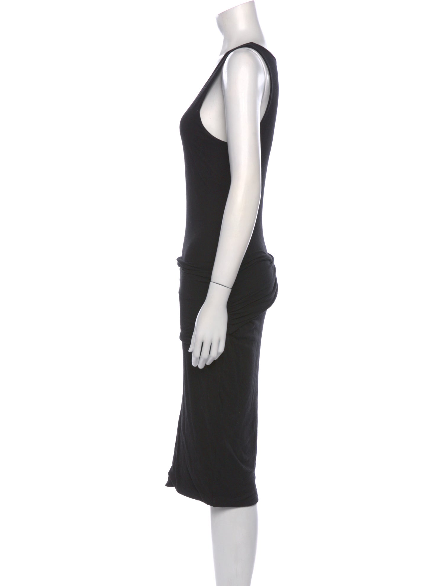 James Perse Scoop Neck Midi Length Dress