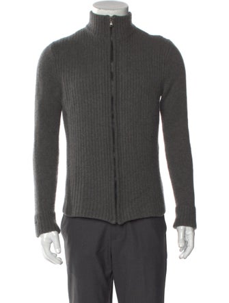 James Perse Cashmere Mock Neck Cardigan