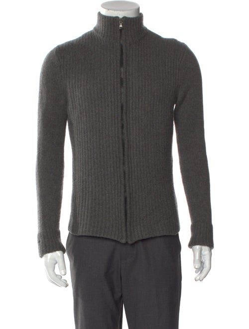 James Perse Cashmere Mock Neck Cardigan
