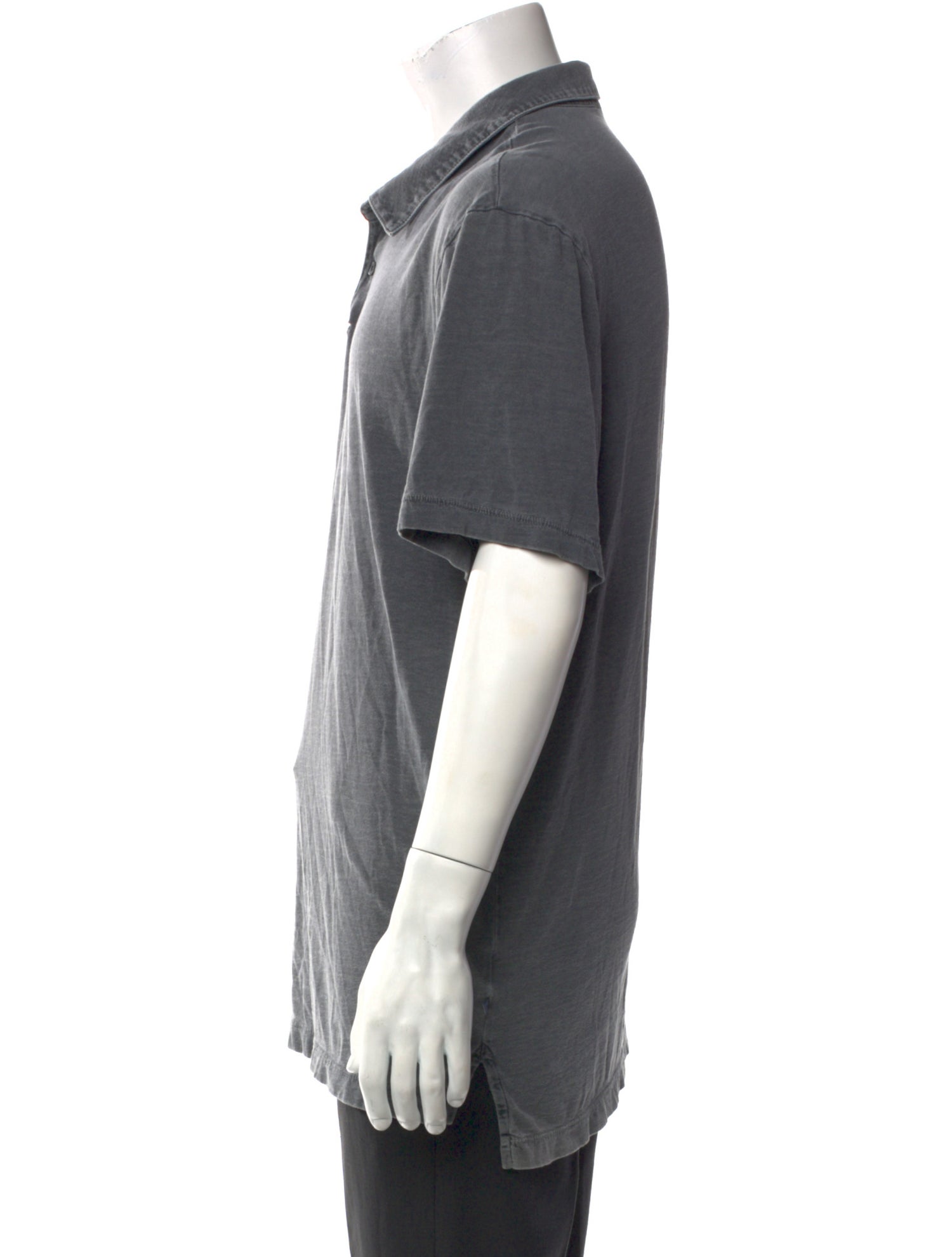 James Perse Collar Short Sleeve Polo Shirt