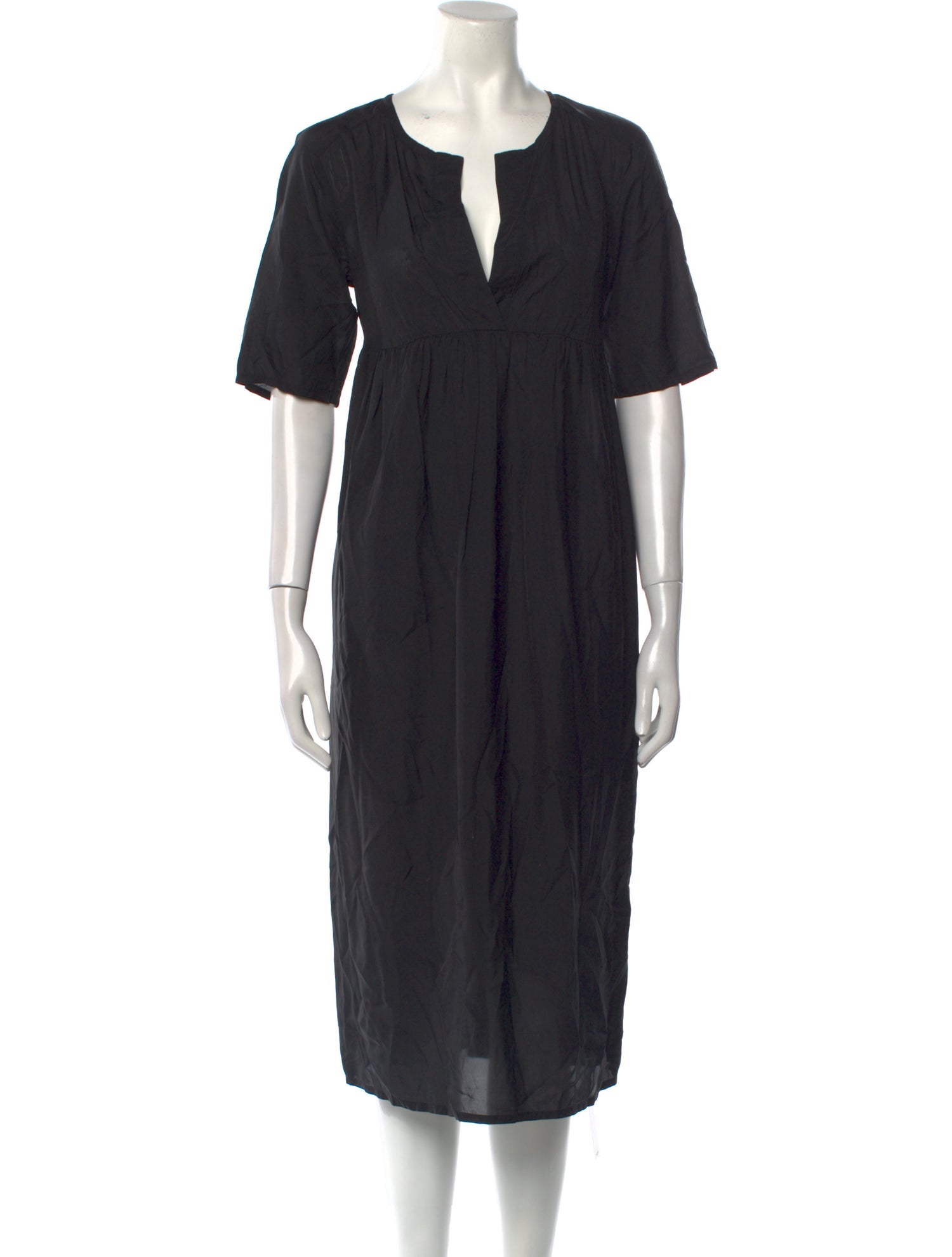 James Perse V-Neck Midi Length Dress