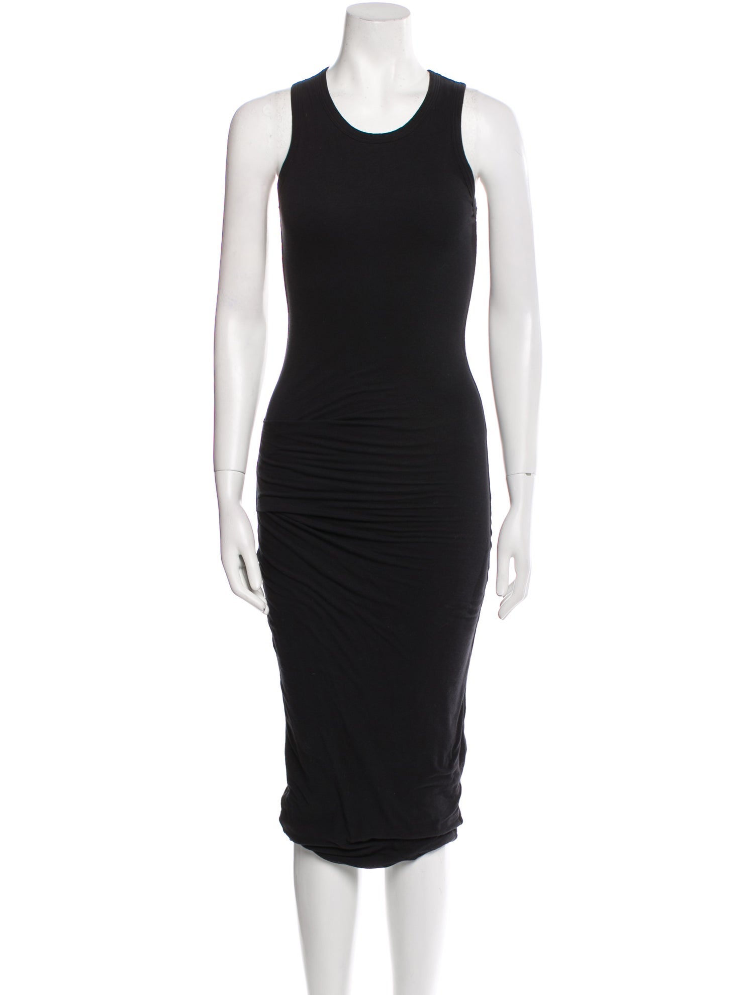 James Perse Scoop Neck Midi Length Dress