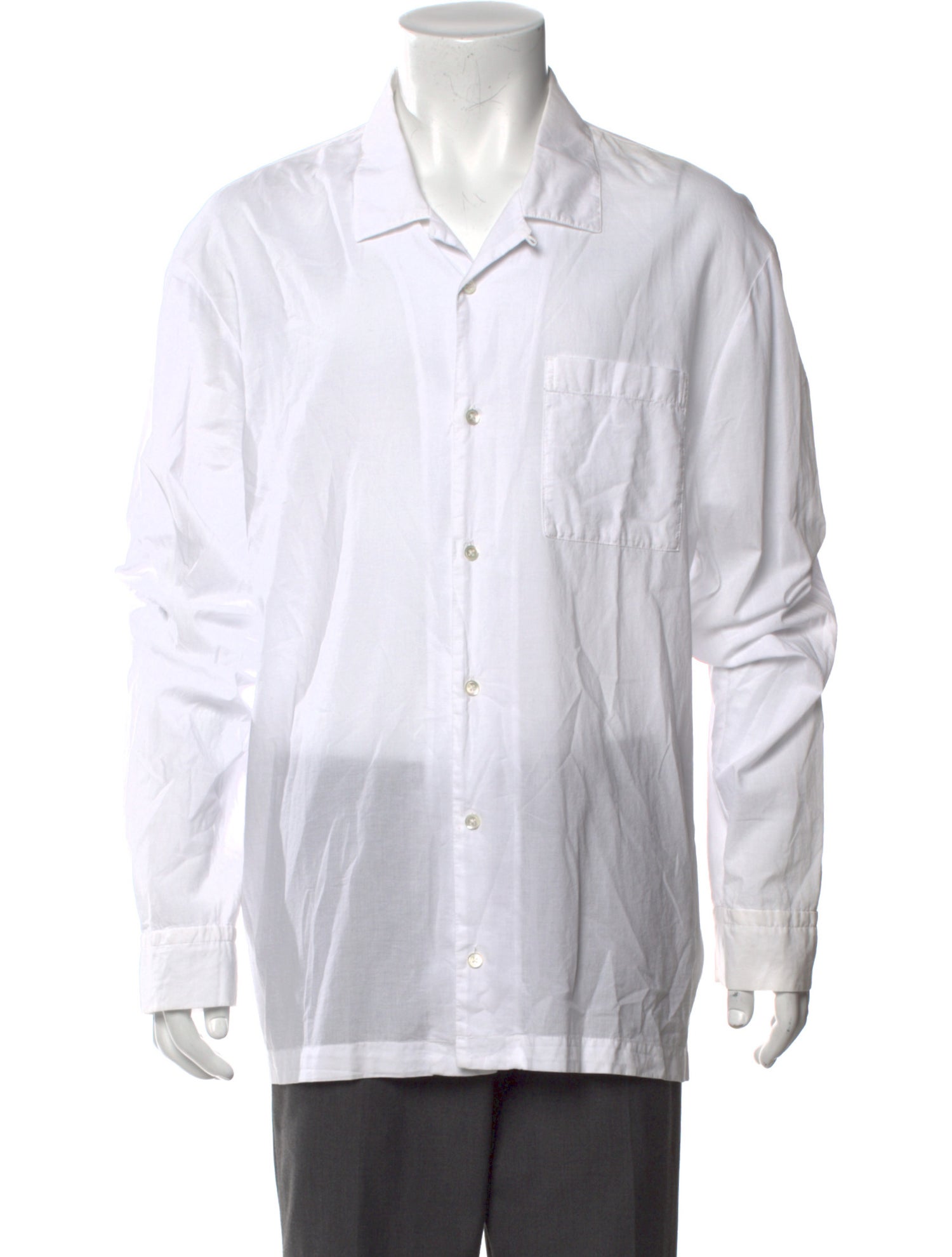 James Perse Striped Long Sleeve Dress Shirt