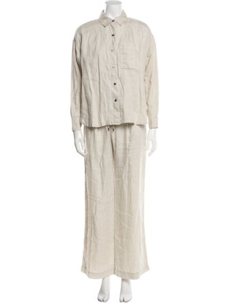 James Perse Linen Pant Set