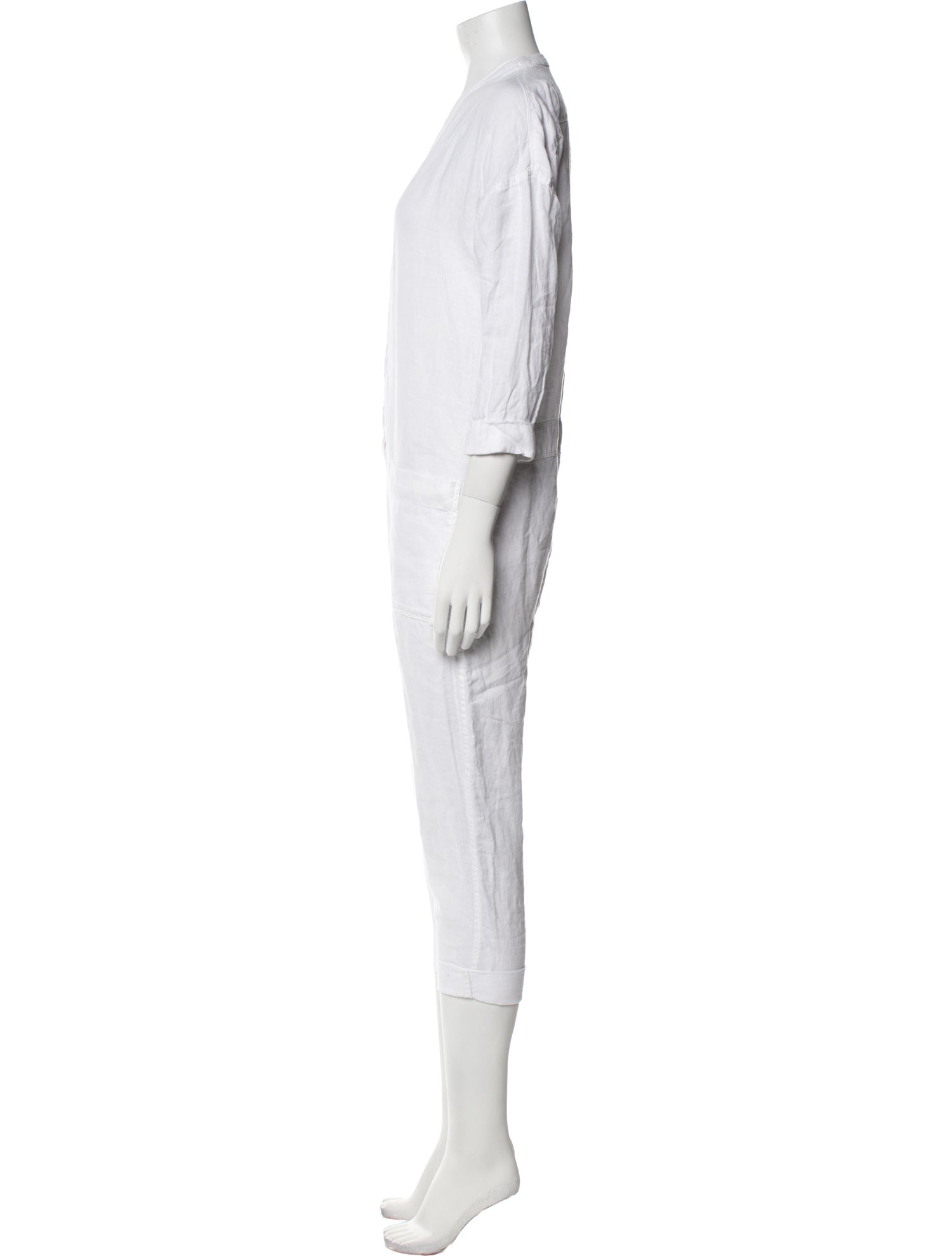 James Perse Linen V-Neck Jumpsuit