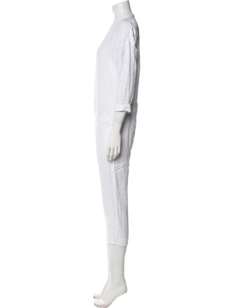 James Perse Linen V-Neck Jumpsuit