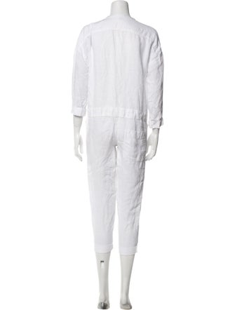 James Perse Linen V-Neck Jumpsuit