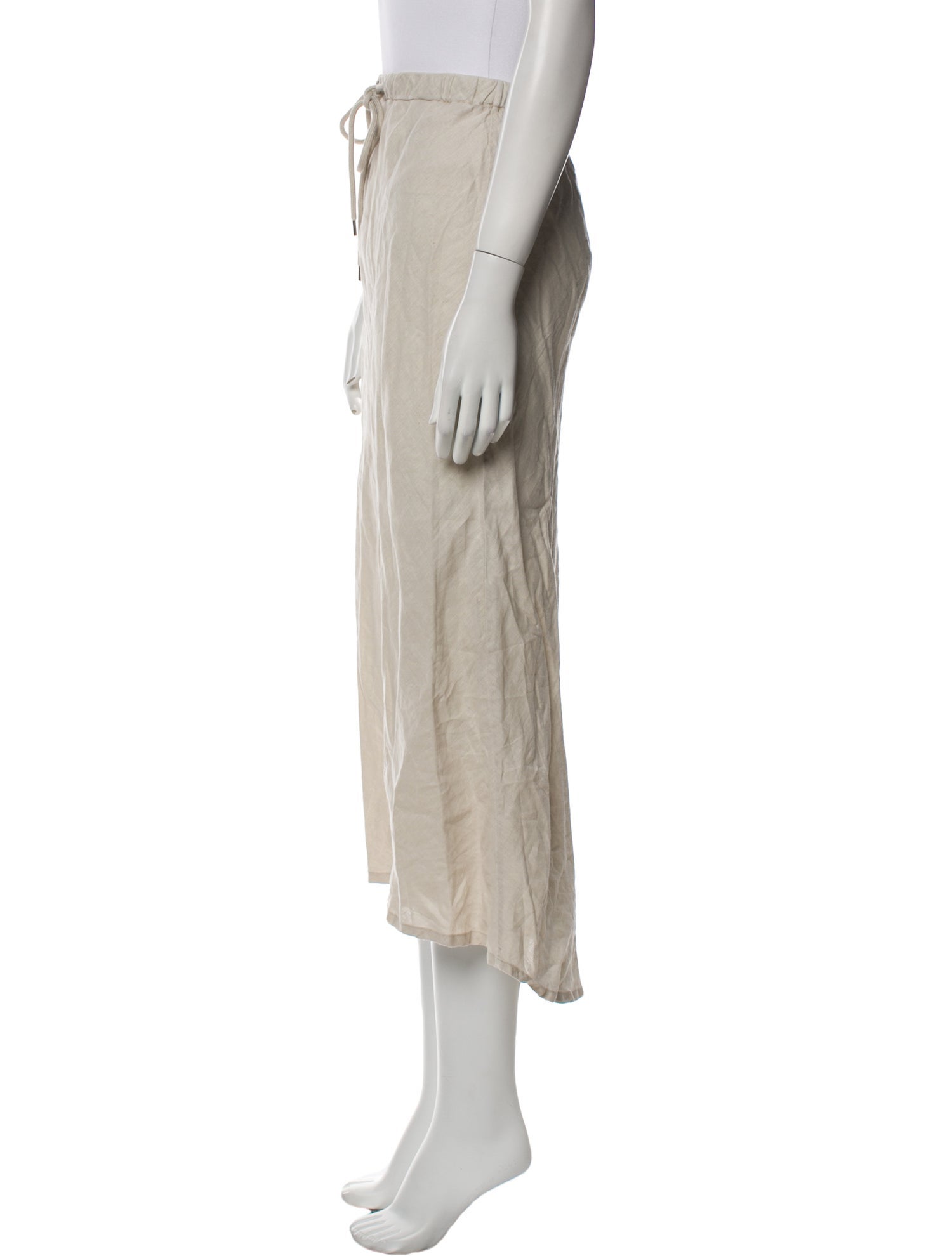 James Perse Linen Midi Length Skirt