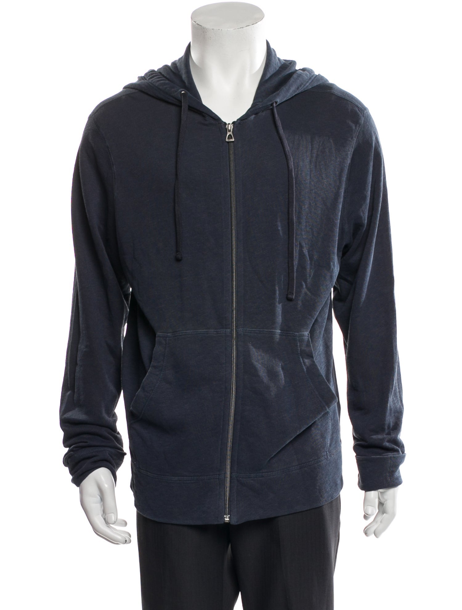 James Perse V-Neck Long Sleeve Hoodie