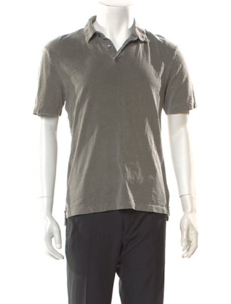 James Perse Collar Short Sleeve Polo Shirt
