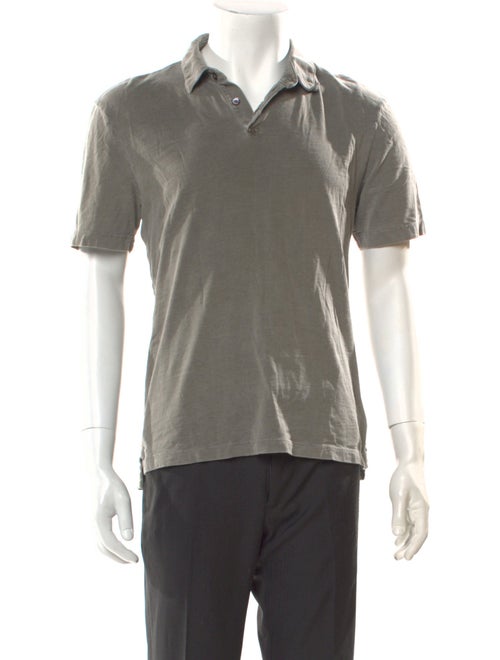 James Perse Collar Short Sleeve Polo Shirt