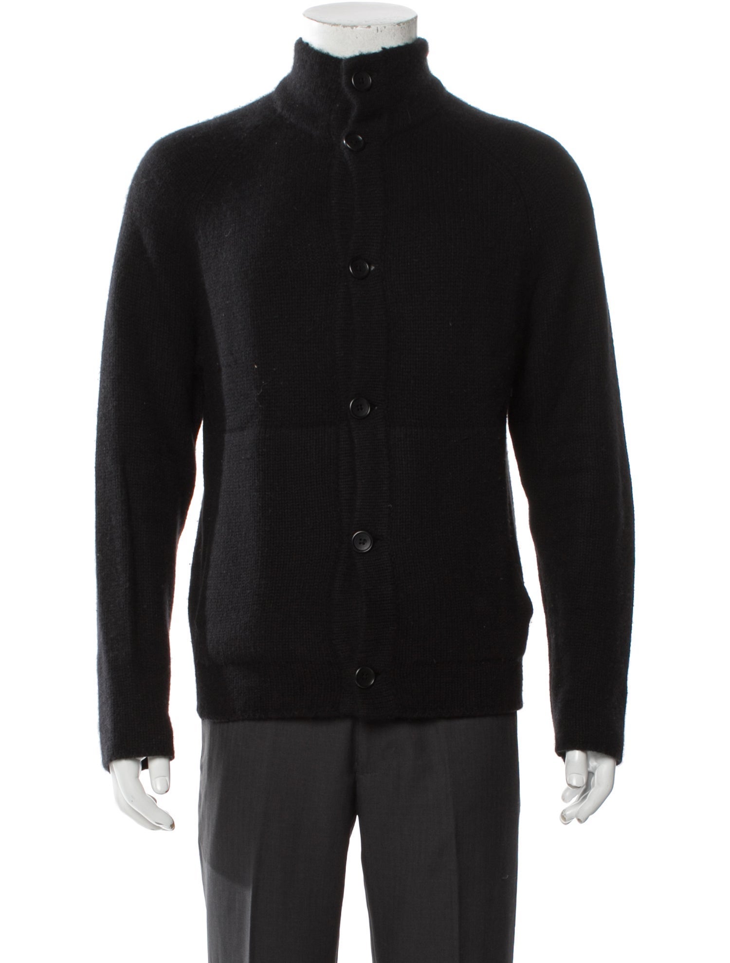 James Perse Cashmere Mock Neck Cardigan