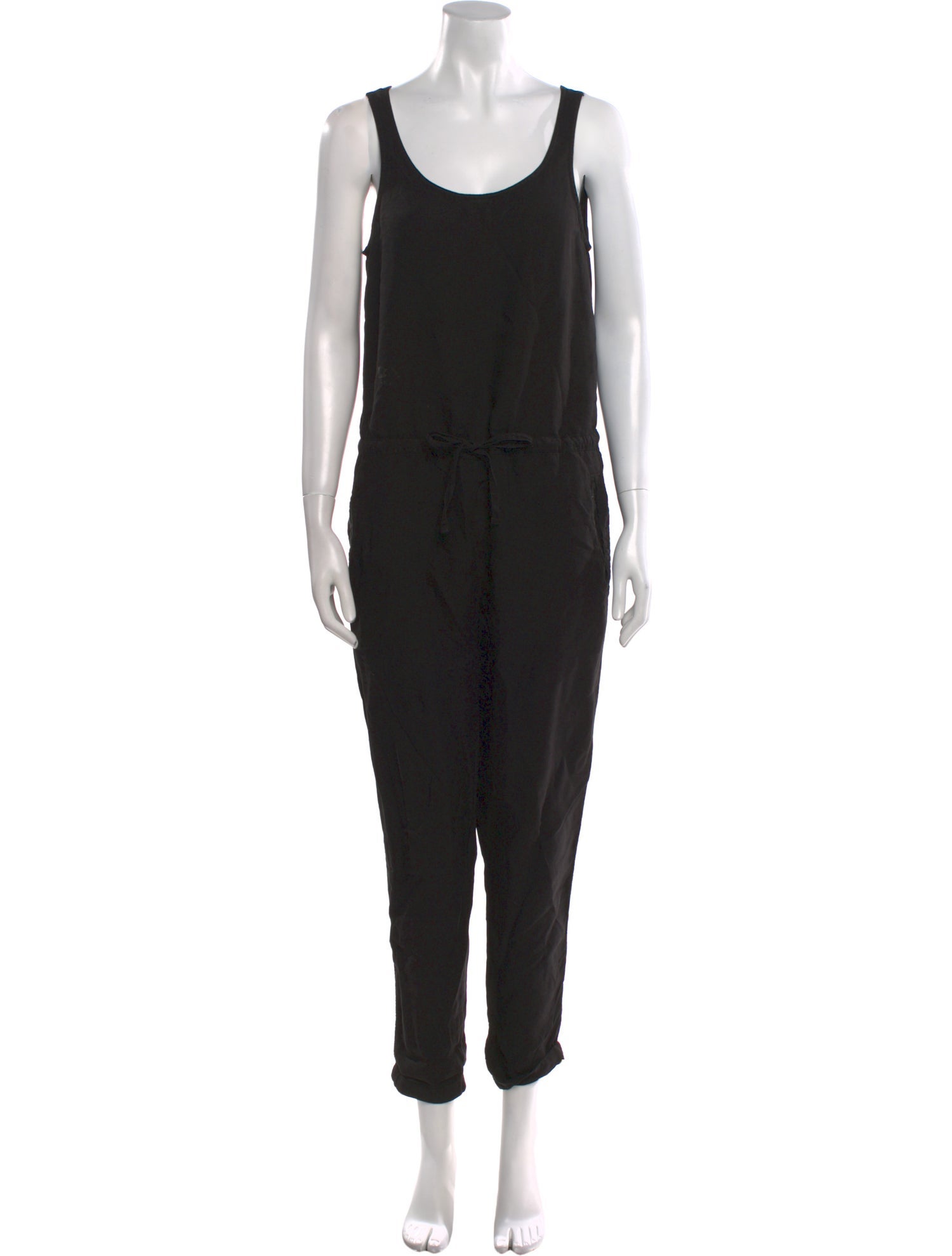 James Perse Linen Scoop Neck Jumpsuit
