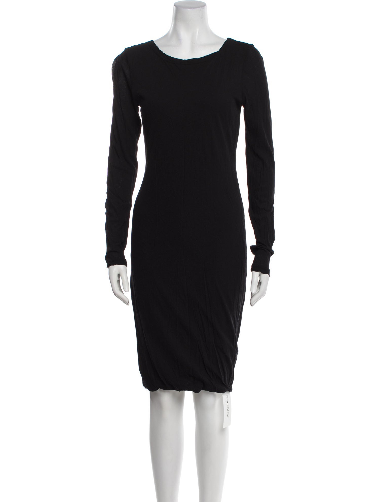 James Perse Bateau Neckline Knee-Length Dress