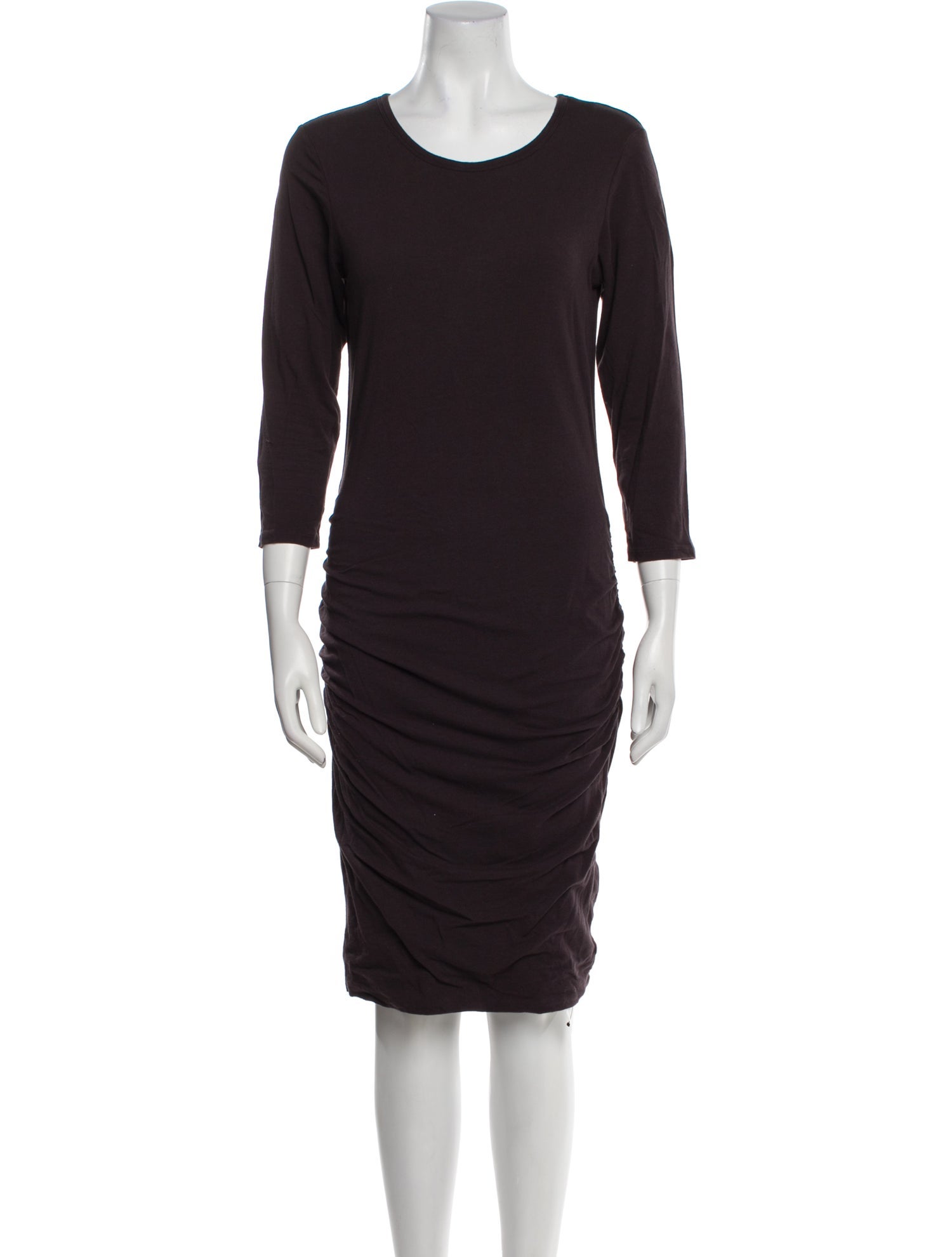 James Perse Scoop Neck Knee-Length Dress