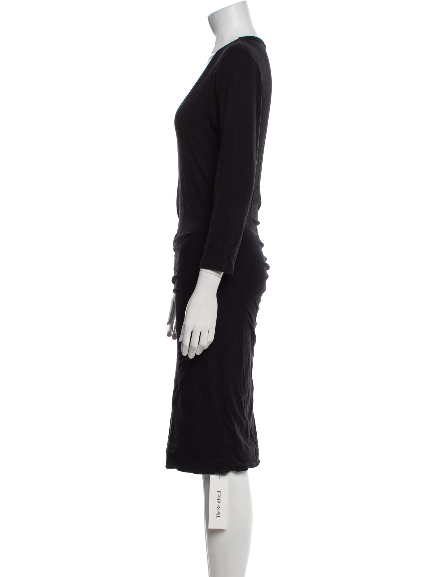 James Perse Scoop Neck Knee-Length Dress