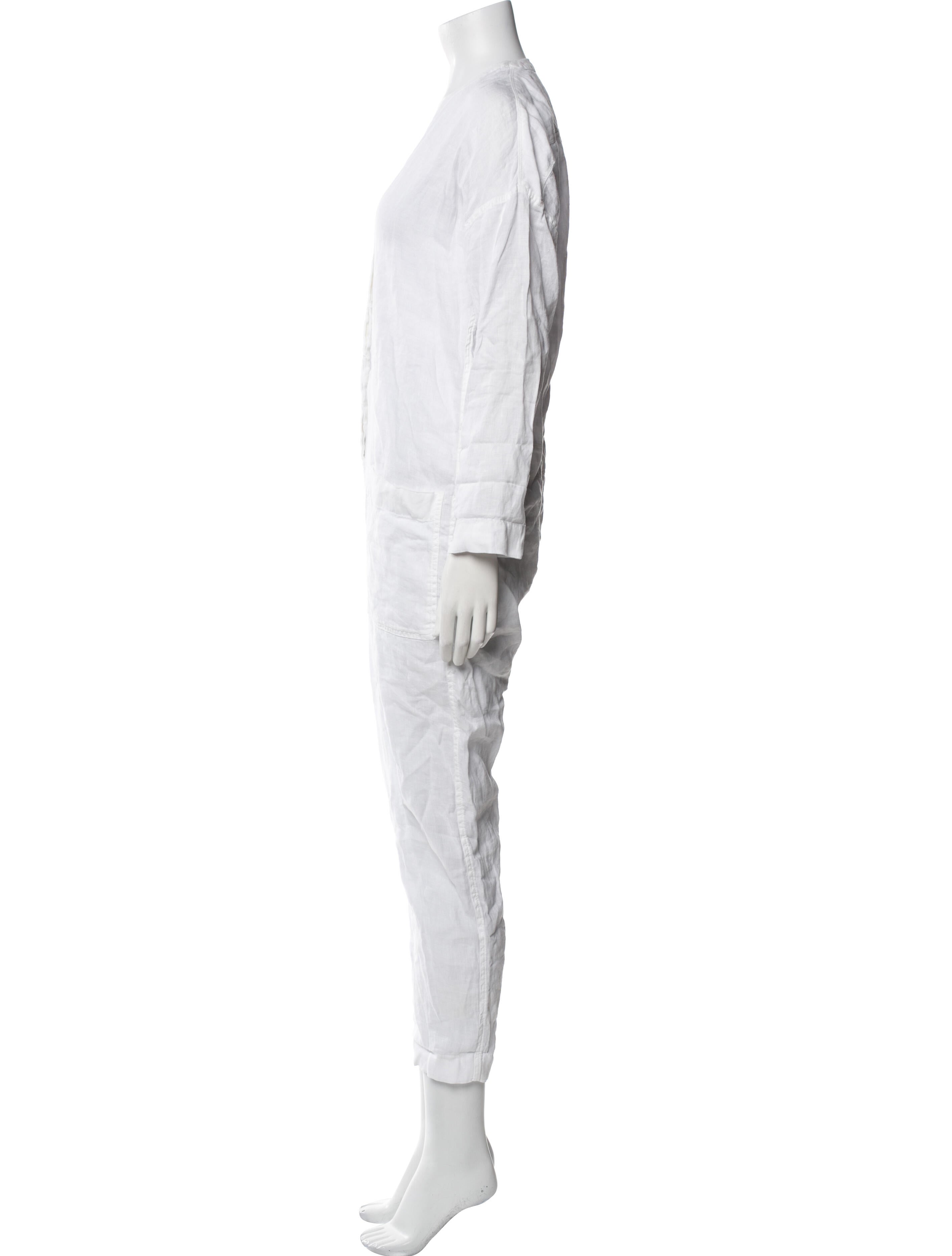 James Perse Linen V-Neck Jumpsuit w/ Tags