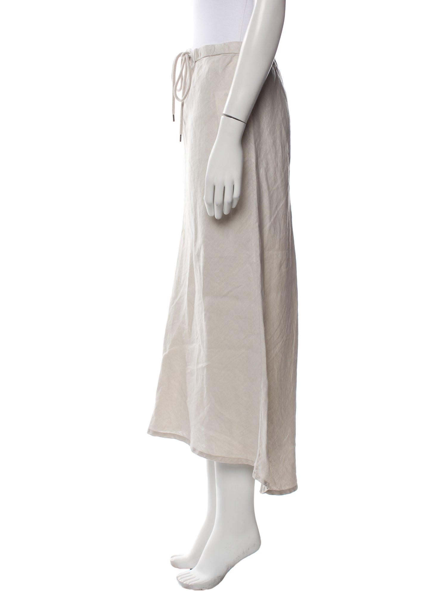 James Perse Linen Midi Length Skirt