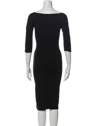 James Perse Bateau Neckline Midi Length Dress