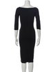 James Perse Bateau Neckline Midi Length Dress