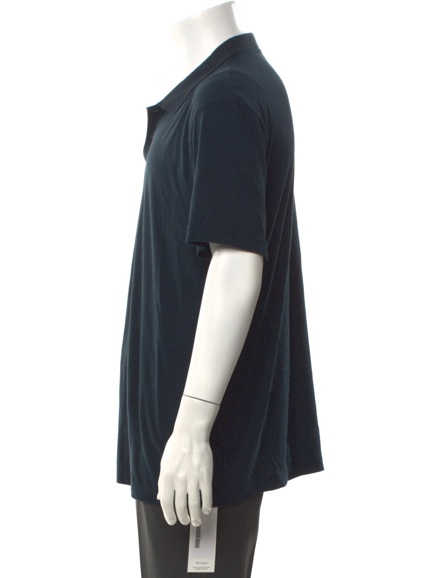 James Perse Crew Neck Short Sleeve Polo Shirt