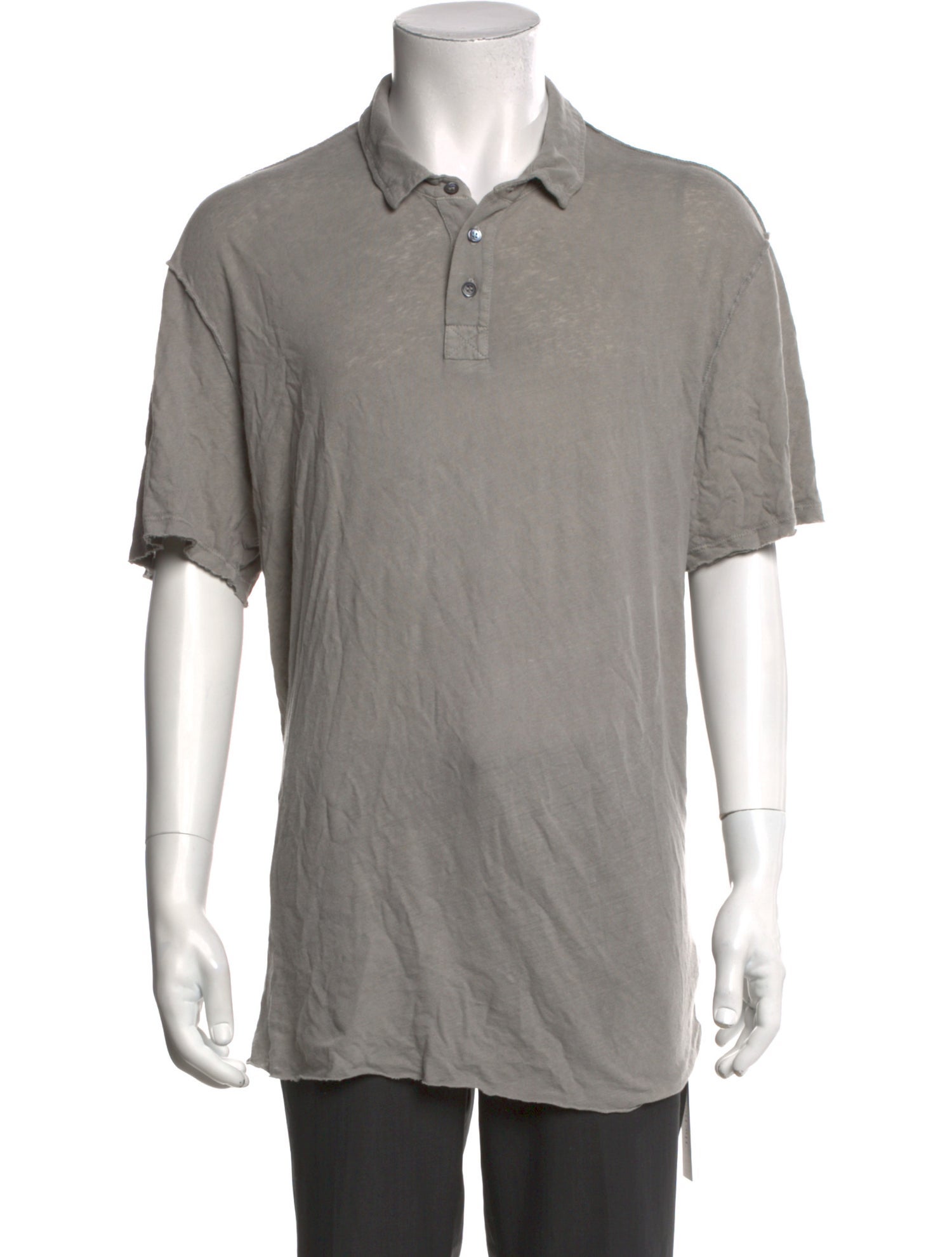 James Perse Crew Neck Short Sleeve Polo Shirt