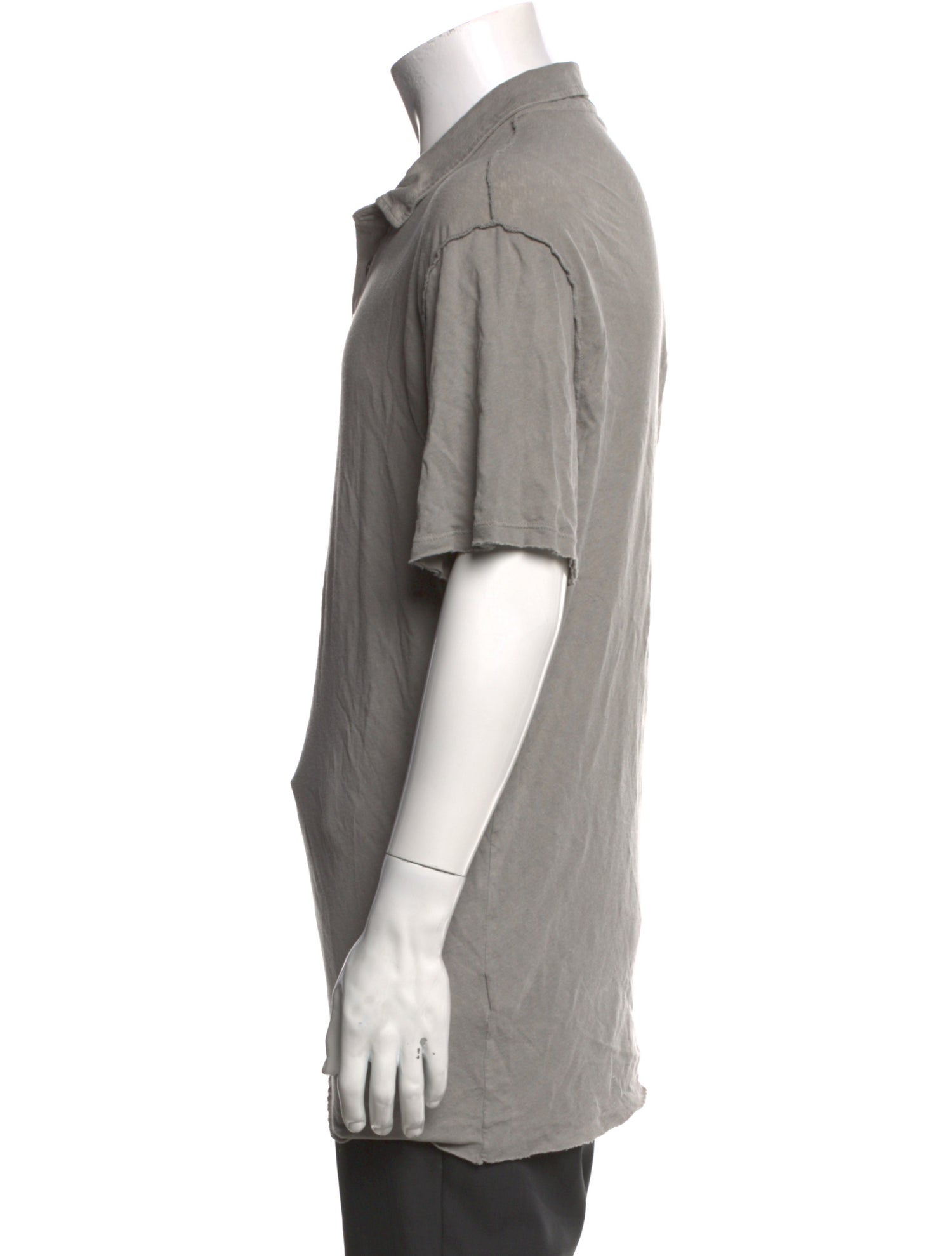 James Perse Crew Neck Short Sleeve Polo Shirt