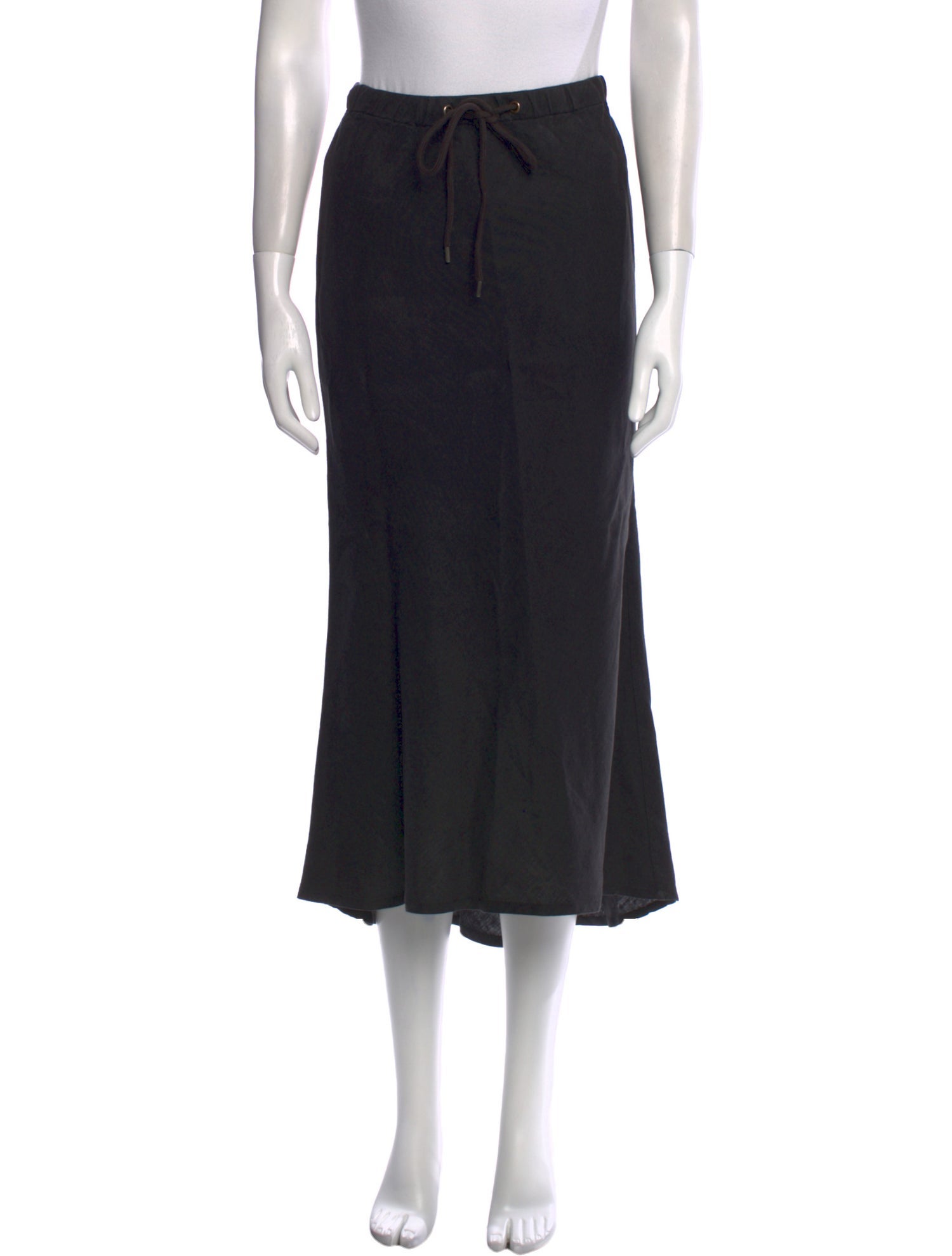 James Perse Linen Midi Length Skirt