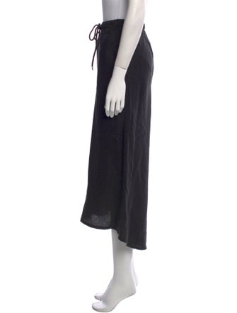 James Perse Linen Midi Length Skirt